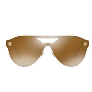 Versace Gold Glam Medusa Sunglasses
